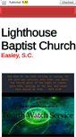 Mobile Screenshot of lighthousebaptistchurcheasley.org